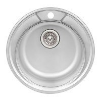 Кухонная мойка Qtap D490 0,8 мм Satin (QTD490SAT08)