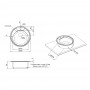 Кухонная мойка Qtap D490 0,8 мм Micro Decor (QTD490MICDEC08)