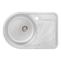 Кухонная мойка Qtap 6744L 0,8 мм Satin (QT6744LSAT08)