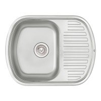 Кухонная мойка Qtap 6349 0,8 мм Satin (QT6349SAT08)
