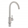 Набор 4 в 1 Qtap кухонная мойка D6045 2.7/1.0 мм Satin + смеситель + сушилка + дозатор для моющего средства