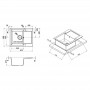Кухонная мойка Lidz 625x500/200 GRF-13 (LIDZGRF13625500200)