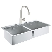 Набор Grohe мойка кухонная K800 31585SD0 + смеситель Concetto 32663DC3