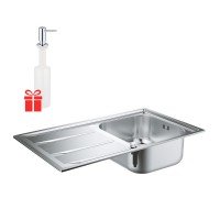 Набор Grohe мойка кухонная K400 31566SD0 + дозатор для моющего средства Contemporary 40536000