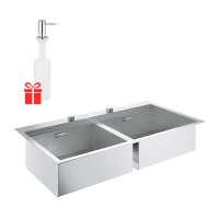 Набір Grohe мийка кухонна K200 31585SD0 + дозатор для миючого засобу Contemporary 40536000