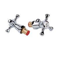 Кран-букса Qtap M11 CRM керамика 1/2' с ручкой Mayfair (пара)