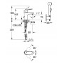 Смеситель для раковины S-размера Grohe Eurosmart Cosmopolitan (23125000)