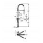 Смеситель для кухни с гибким изливом Grohe Eurocube (31395DC0)