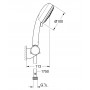 Душовий набір з тримачем, 3 режими струменя Grohe New Tempesta Cosmopolitan (27584002)